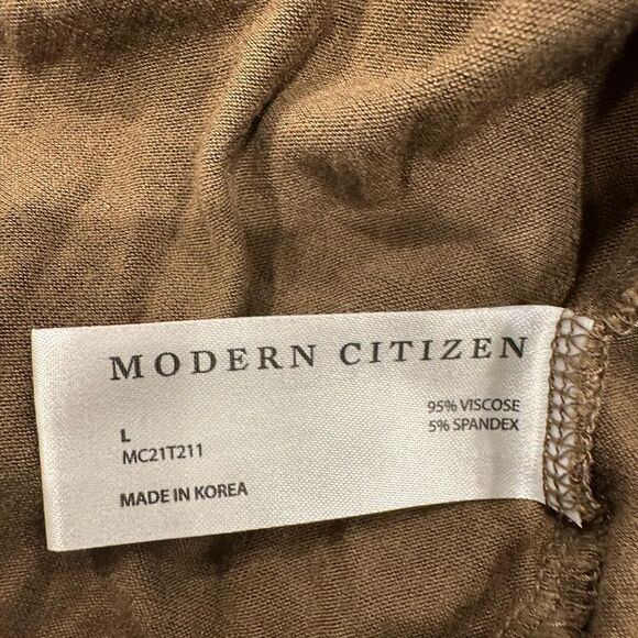 Modern citizen mock neck long sleeve top green - Picture 4 of 4